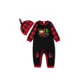 thumbnail image 4 of Liacowi Matching Family Pajamas Sets Christmas PJ's with Merry Christams Letter and Plaid Printed Long Sleeve Tee and Pants Loungewear, 4 of 8