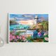 thumbnail image 4 of Kit Rhinestone DIY Likrtyny Flores Faro Taladro Redondo Completo Pintura Diamante 60 X 50 cm, 4 of 9