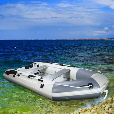 PVC 10.8Ft Inflatable Fishing Boat with Aluminum Floor for Recreational