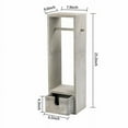 thumbnail image 3 of Freestanding Toilet Paper Holder with Drawer Toilet Paper Holder, Rustic Gray, 3 of 3