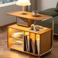 thumbnail image 2 of Mesa de sofá extraíble nórdica, armario de almacenamiento de revistas, mesita de noche multifuncional para dormitorio, muebles prácticos para sala de estar, 2 of 4