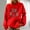 Red, variant on ZKCCNUK Hoodies Sweatshirt for Women's Casual Merry Christmas Printing Long Sleeve with Pocket Pullover Shirt Blouse