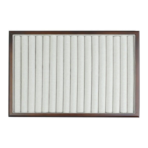 REGALWOVEN Wood Accessory Organizer Trays with Removable Dividers for Drawers, Accessory Organizer Drawer Brown Ring Slot