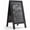 Black, variant on A-Frame Chalkboard Wood Rustic BLACK 48" x 24",Sandwich Board Signs Outdoor Office Party Cafe Shop Restaurant