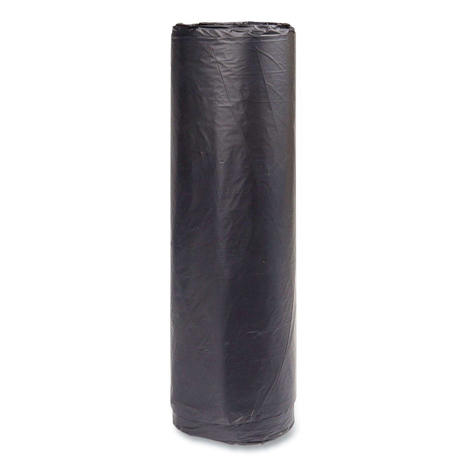 Inteplast Group High-Density Trash Bag, 40 x 48, 45gal, 16mic, Black, 25/Roll, 10 Rolls/Carton
