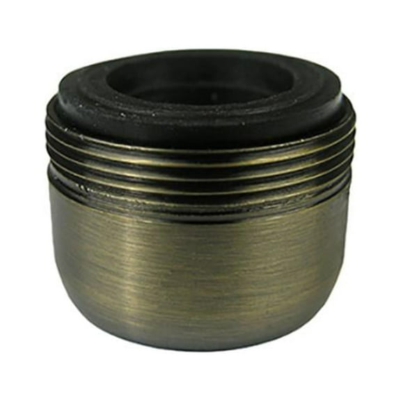 Lasco 09-1971 Faucet Aerator, Antique Brass, 2.2 GPM, 55/64-27 x 15/16-27 - Quantity 6