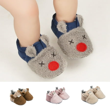 

SPRING PARK Infant Baby Boy Girl Cotton Fleece Bootie Warm Socks Infant Newborn