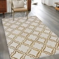 thumbnail image 2 of Beige Moroccan Area Rugs 3'x5', Washable Small Throw Rugs for Living Room Bedroom, Geometric Abstract Art Modern Indoor Outdoor Rug Non-Slip Low Pile Carpet Runner Reversible Floor Mats, 2 of 8