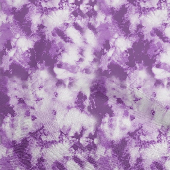 oneOone Cotton Poplin Purple Fabric Tie Dye Craft Projects Decor Fabric Printed By The Yard 42 Inch Wide