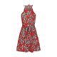 thumbnail image 3 of Mini Vestido Vestido de Babydoll para mujer Vestido de fiesta informal de cintura con lazo estampado Vestido de fiesta femenino de verano Kuymtek Rojo Xxl para Mujer, 3 of 7