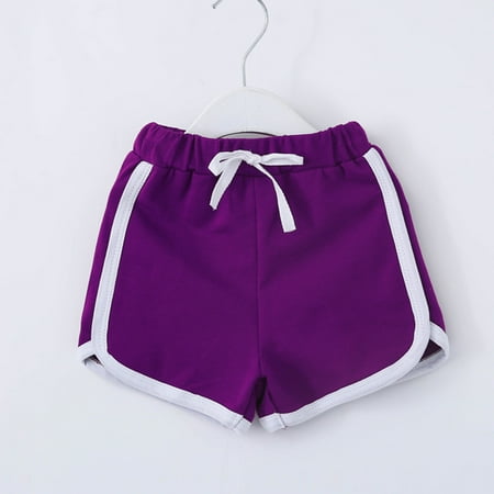 

LNMQLPDBS Summer Children Boy Girl Candy Colors Casual Shorts Elastic Waist Pants Clothes High Waisted Workout Shorts