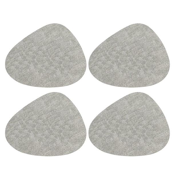 Set de cuatro posavasos redondos de 17,7 pulgadas antideslizantes para mesas de cena lavables.