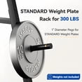 thumbnail image 4 of Weight Rack for Plates,Blacksmith Weight Plate Rack Weight Tree with 300 lb Max Capacity for Home Gym, Black, 4 of 7