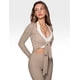 thumbnail image 4 of Remera INGIA de manga larga con escote en V cruzado y ajuste slim, talla XL, 4 of 5