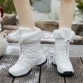 thumbnail image 4 of LASUDRAA Womens Waterproof Winter Snow Boots Warm Shoes Furry Mid-Calf Walking Shoes, 4 of 8