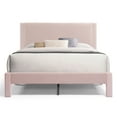 thumbnail image 3 of Furniture of America Dina Adult Queen Velvet Fabric Platform Bed, Pink, 3 of 22