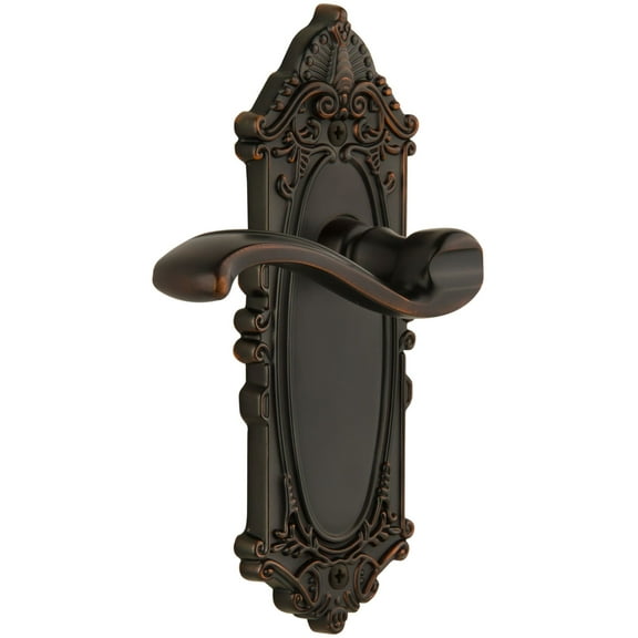 Grandeur Gvcprt_Prv_234 Grande Victorian Solid Brass Rose Right Handed Privacy Door Lever