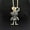 Black, variant on New Fashion Cute Enamel Crystal Mouse Rat Animals Pendant Sweater Chain Necklace-Red