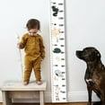 thumbnail image 5 of Baby Growth Chart Canvas Wall Hanging Measuring Rulers for Kids Boys Girls Room Decoration Nursery Removable Height and Growth Chart - Home Decoration Measuring Board Foldable 7.9 x 79 inch, 5 of 6