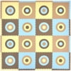 Tadpoles Playmat Set, 16pc, Circles Squared, Blue/Khaki