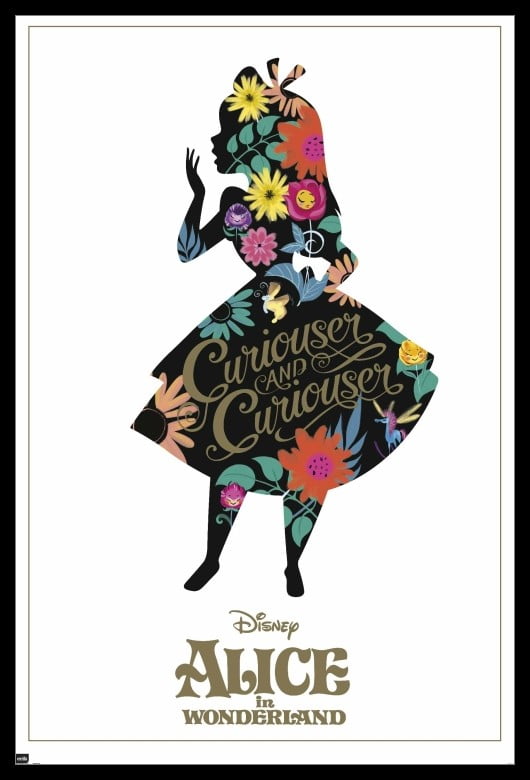 Alice In Wonderland Silhouette Poster Print Alice In Wonderland Silhouette Poster