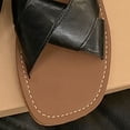 thumbnail image 3 of Zapatos Verano Slip On Slides Correa Cruzada Punta Abierta Casual para Mujer Dressy Summer, 3 of 8