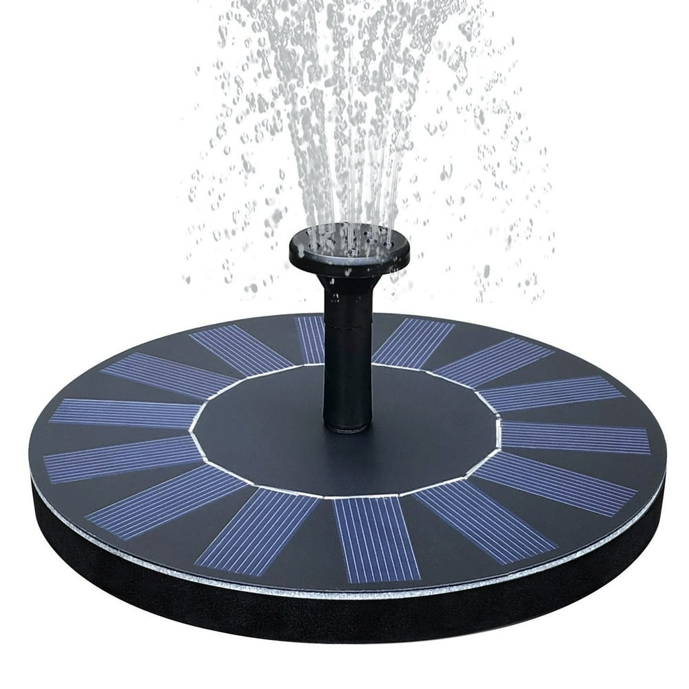 "Solar Powered Bird Bath Fountain Pump， 1.4W Solar Panel Kit Water