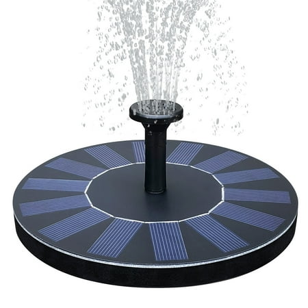 Solar Powered Bird Bath Fountain Pump， 1.4W Solar Panel Kit Water Pump,Outdoor Watering Submersible Pump for Pond, Pool, Garden, Fish Tank,