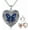 B-Butterfly locket+photo+text, variant on SOULMEET Heart Shaped Epoxy Resin Butterfly/Peacock/Hummingbird/Lotus/Rose Locket Necklace That Holds Pictures Photo Sterling Silver Personalized Locket Gift