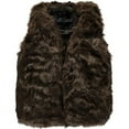 thumbnail image 2 of Chilli Pop Little Girls 4-6X Faux Fur Vest (Black 4), 2 of 2
