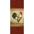 thumbnail image 2 of Poloson, Kimberly 12x24 White Modern Wood Framed Museum Art Print Titled - Classic Rooster I, 2 of 4