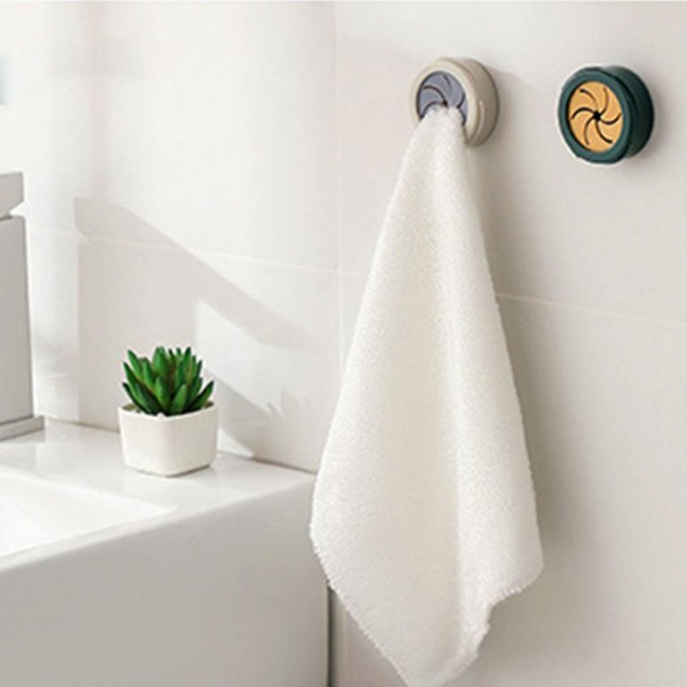 Bathroom Towel Rack, Round Self-adhesive Towel Hook For Hand Towel And Dish  Towel, No Need To Drill