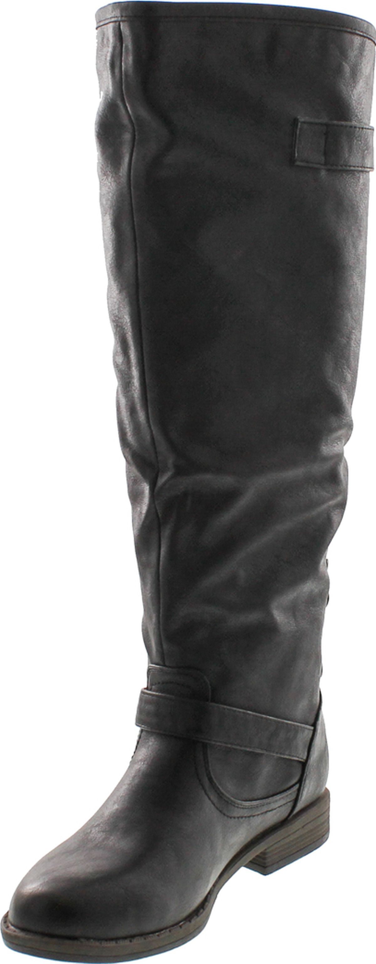 Bamboo Women's Montage 83 Riding Boots with Zipper, Black, 6 - image 3 of 4