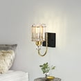 thumbnail image 6 of Aitana 5 in. 1-Light Indoor Brass Finish Wall Sconce with Light Kit, 6 of 6