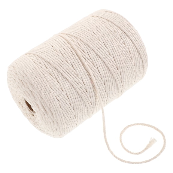 FOLOYORI Single Strand Macrame Cord Cotton for DIY 1 Roll
