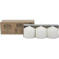 thumbnail image 2 of Stonebriar 3 Pack Tall 3 x 3 Inch 18 Hour Long Burning Unscented White Wax Pillar Candles, 2 of 8