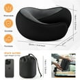 thumbnail image 6 of MOONORAH Travel Pillows for Airplanes, Travel Neck Pillow Travel Pillow, 360° Support Memory Foam Travel Pillow with 3D Contoured Eye Mask, Earplugs and Storage Bag for Airplanes Offices, Cars, Black, 6 of 9