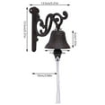 thumbnail image 6 of Vintage Doorbell Wall Mounted Rustic Cast Iron Door Bell for Church and Farmhouse, 6 of 11