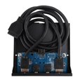 thumbnail image 1 of 3.5'' 2 USB3.0 un Hub + HD Audio à 20Pin en-Tête Panneau de Lecteur avant Disquette, 1 of 6