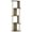 Cream White, variant on Multi-Level Cat Condo with Cozy Hideaways, Space-Saving Cat Tower for Small Spaces, Hand-Woven Elevated Cat Bed with 4 Plush Cushions, Brown Steel Frame