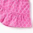 thumbnail image 6 of Disney Princess Girls Ariel Graphic Crop Tee and Mermaid Dress-Style Shorts Summer Pink Outfit Set Baby Toddlers 2T, 6 of 11