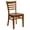 Cherry Wood Seat/Cherry Wood Frame, variant on Flash Furniture HERCULES Series Ladder Back Natural Wood Restaurant Chair - Black Vinyl Seat