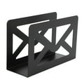thumbnail image 1 of Desktop Desktop Metal Mail Holder Modern Black Letter Organizer Multifunctional Letter Sorter Organizer with Cutout Envelope Design for Home Office School, 1 of 7