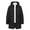 Black, variant on Brondbend Winter Coats for Men Mens Jackets Fall Hooded Long Sleeved Zipper Pocket Outerwear Solid Color Casual Jacket Loose Fit Outdoor Tops Black