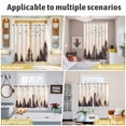 thumbnail image 6 of Rustic Mist Forest Kitchen Curtains Small Short 39 Inch Length, Vintage Watercolor Natural Landscape Grommet Bedroom Living Room Curtains, Light Filtering Cafe Curtain Drapes 2 Panels Set 55''x39'', 6 of 9