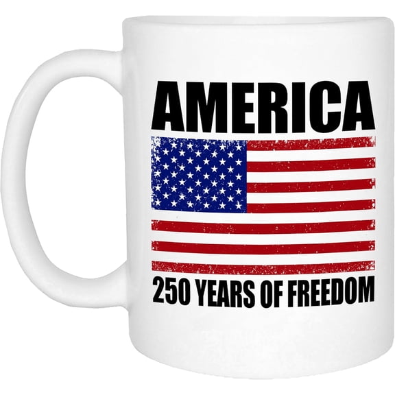 Rogue River Tactical 250th Anniversary America Years Patriotic USA Flag Funny Coffee Mug Novelty Cup Gift 1776-2026