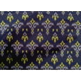 thumbnail image 4 of oneOone Tissu Popeline de Coton Imprimé Ikat Tourbillon & Paisley 1 Yard 42 Pouces de Large, 4 of 4