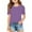 CF08-Light Purple, variant on Inglocry Girls Puff Short Sleeve Shirts Summer Ribbed Knit Crewneck T Shirt Tops Tee Blouse Cute Summer Tops For Teens Watermelon Red 11-12Y