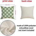 thumbnail image 2 of KAIYANG Juego de 4 fundas de almohada de primavera de 18 x 18 pulgadas, fundas de almohada decorativas de estilo rústico verde, fundas de cojín florales para sofá, sala de estar, decoración del hogar, 2 of 5