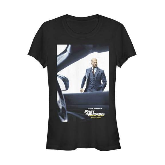 Junior's Fast & Furious Hobbs & Shaw Movie Poster Graphic Tee Black Small